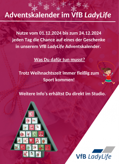 Adventskalender Ankündigung